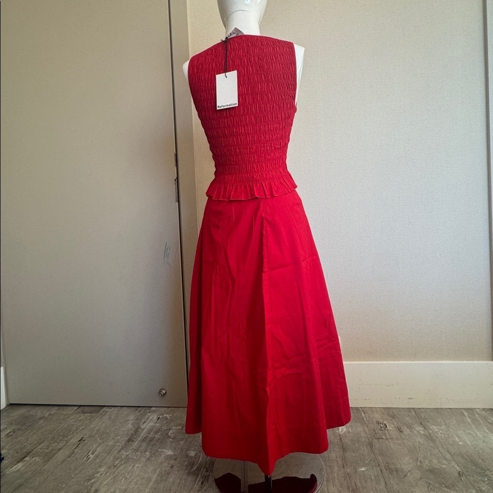 Reformation Laguna Two Piece Red - Size 0 - Picture 8 of 8